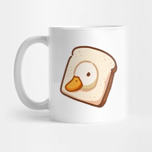 Cute duck with bread Mug